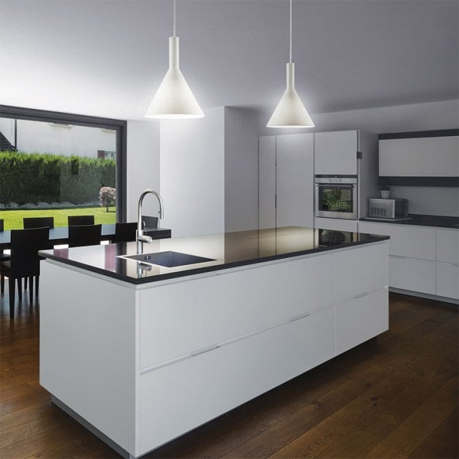 The Italian Collection Cocktail Small Ceiling Pendant in White