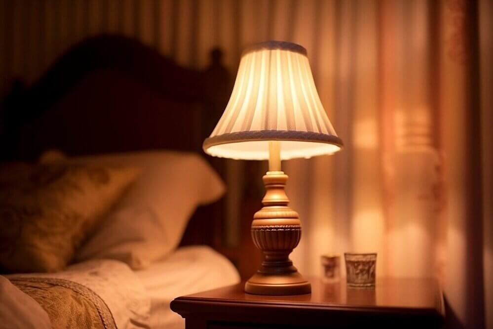Soothing bedroom lamp light