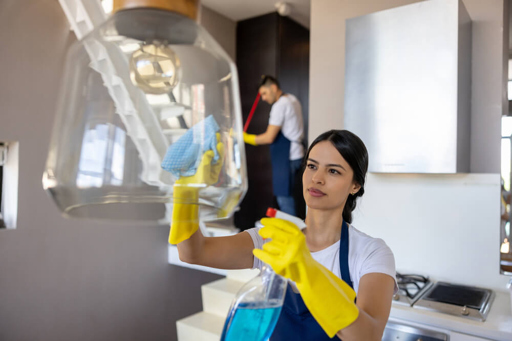 How to clean glass lamp shades