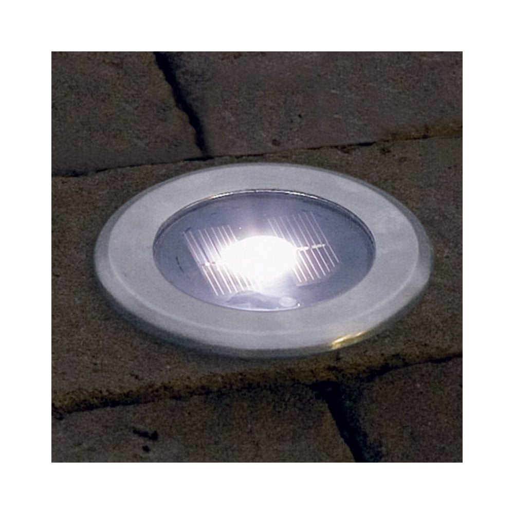 Ground walkover solar light.